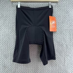 Performance Cycling Shorts Womens S Black Draw String Padded Chamois Biking New
